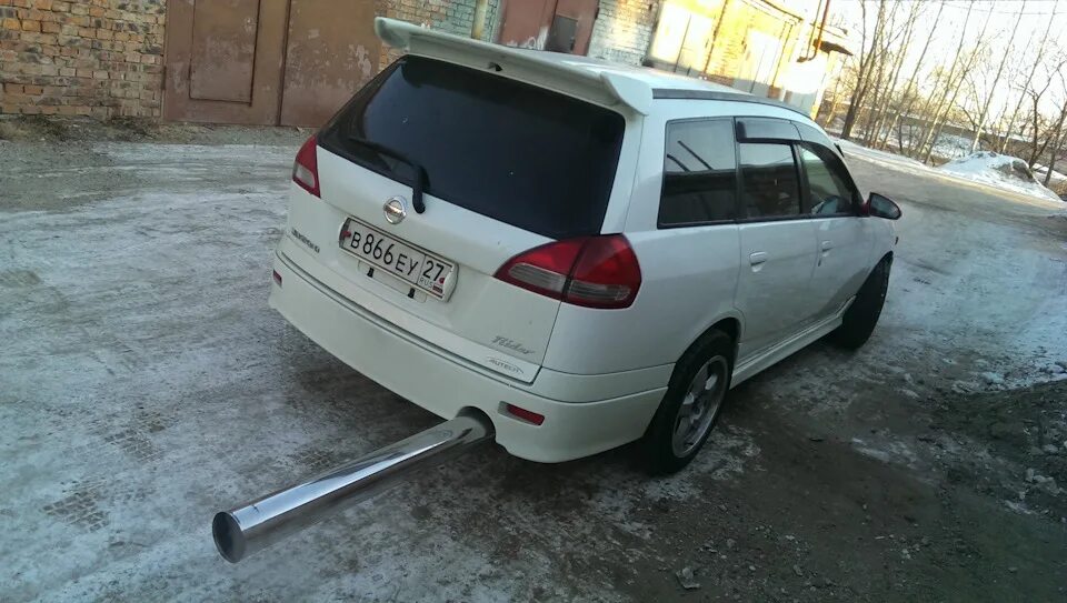 Ниссан вингроуд у11 тюнинг Япона-гангста выхлоп! - Nissan Wingroad (Y11), 2 л, 1999 года тюнинг DRIVE2