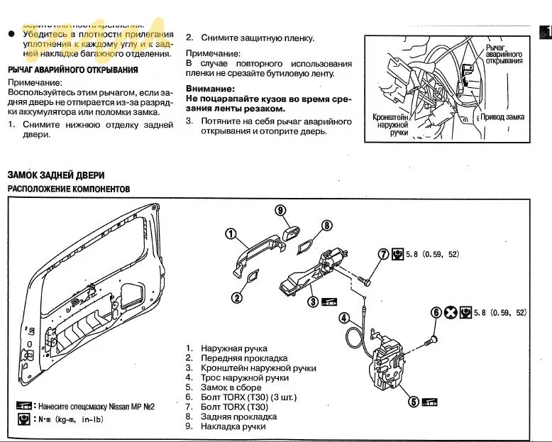 Ниссан вингроуд замок багажника схема подключения Замок багажника. - Nissan Cube II, 1,4 л, 2003 года поломка DRIVE2