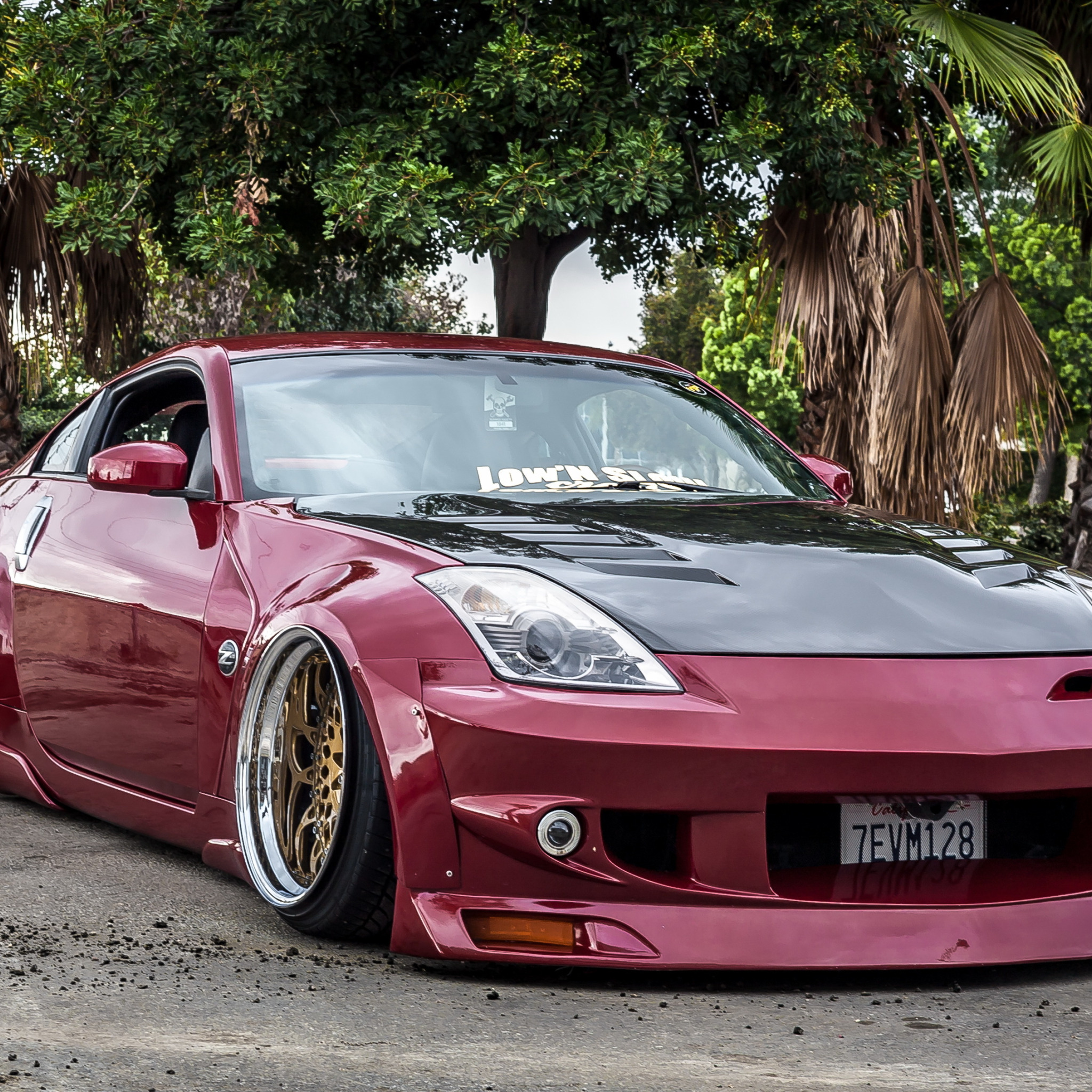 Ниссан з350 тюнинг Скачать обои nissan, wheels, gold, 350z, tuning, раздел nissan в разрешении 2048