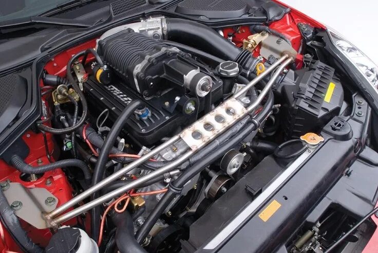 Ниссан з350 тюнинг мотора STILLEN Stage 3 Intercooled Supercharger w/7lb. Boost S/C Pulley Japanese cars, 