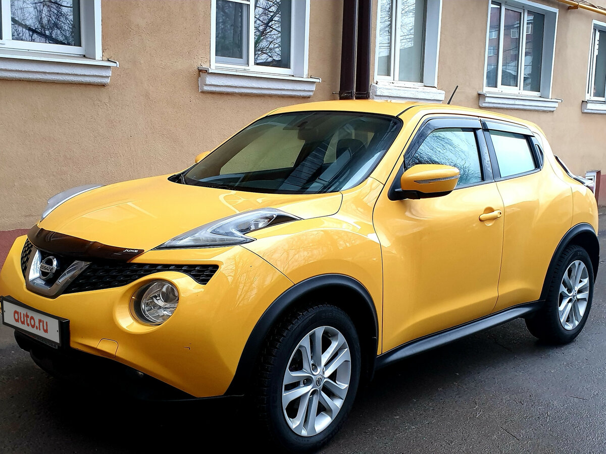 Ниссан желтый фото Купить б/у Nissan Juke I Рестайлинг 1.6 CVT (117 л.с.) бензин вариатор в Курске: