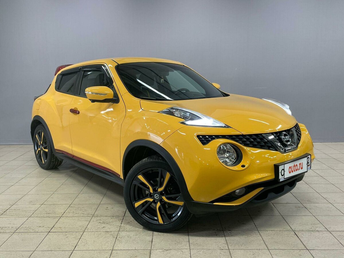 Ниссан желтый фото Купить б/у Nissan Juke I Рестайлинг 1.6 CVT (117 л.с.) бензин вариатор в Уфе: жё