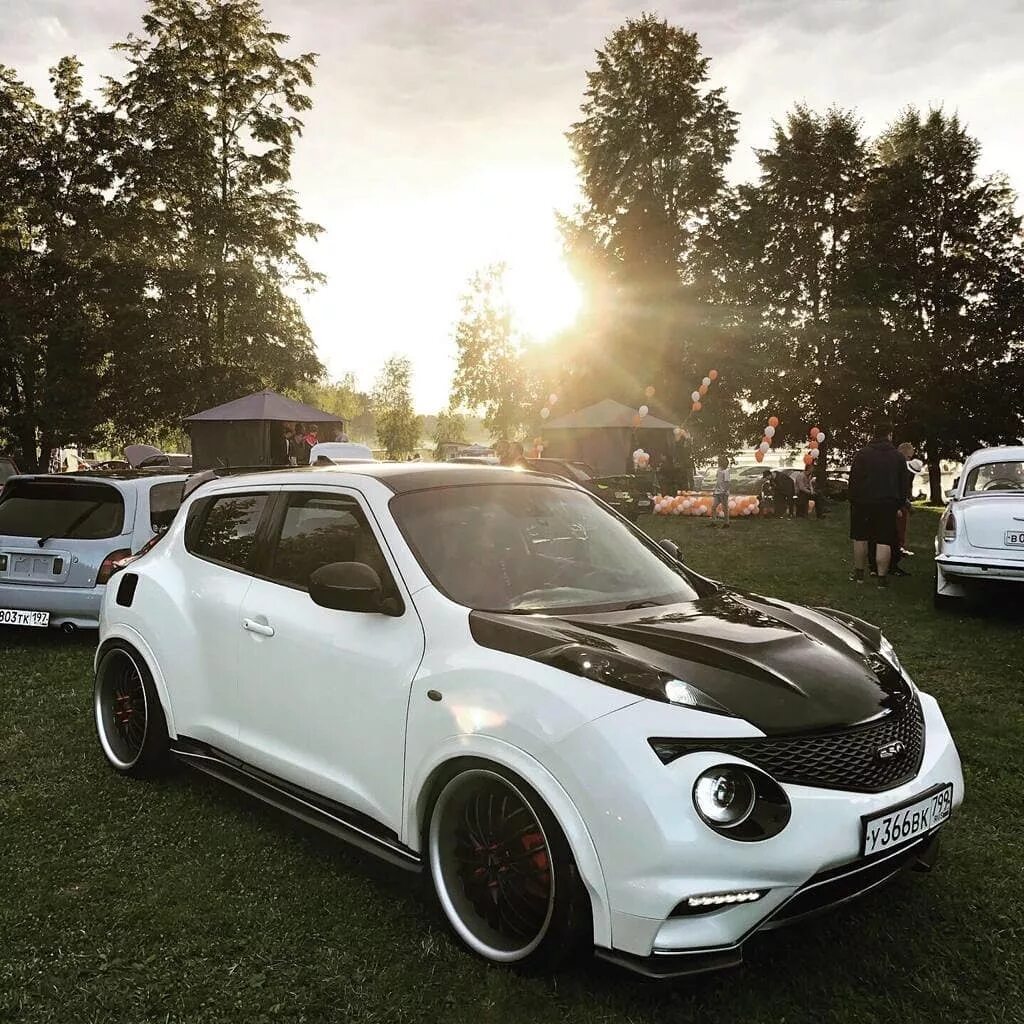 Ниссан жук белая тюнинг Приняли участие в tuningopenfest - Nissan Juke (1G), 1,6 л, 2013 года покатушки 