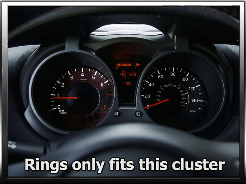 Ниссан жук панель приборов фото For Nissan Juke F15 10-17 Polished Aluminium Trim Rings Instrument Cluster x2 eB