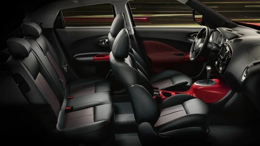 Ниссан жук салон внутри фото 2017 Nissan JUKE SL shown in Black/Red Leather with red trim Nissan juke, Nissan