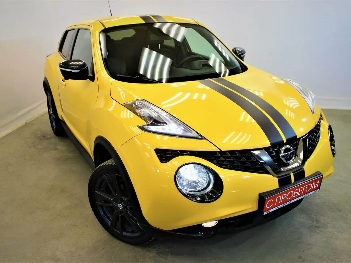 Ниссан жук желтый фото Купить б/у Nissan Juke I Рестайлинг 1.6 CVT (117 л.с.) бензин вариатор в Санкт-П