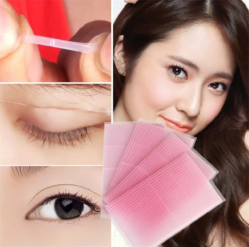 Нити для век фото Милые 22 пар Невидимый двойная нитка для века Magic Eyes наклейки супер растяжки
