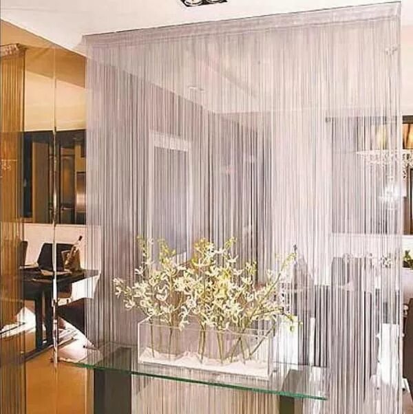 Нити в интерьере фото Rain Curtain, Home Decor Accents To Romanticise Modern Interior Design Decorativ