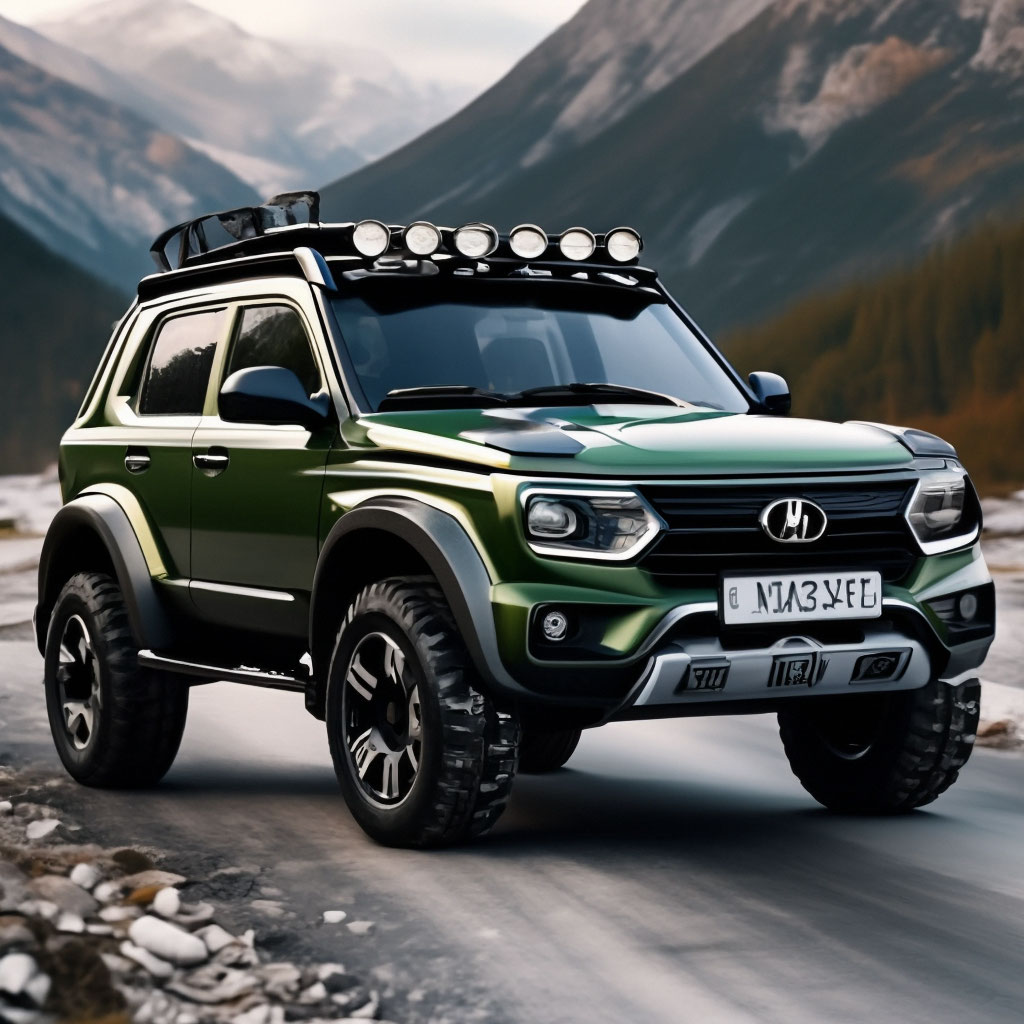 Нива 2024 года новая модель фото цена "LADA Niva 2024 stylish and modern ." - image created in Shedevrum