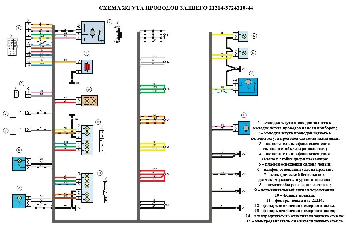 Нива 21214 электрическая схема Электросхемы Нивы 21214М - Lada 4x4 3D, 1,6 л, 1995 года электроника DRIVE2