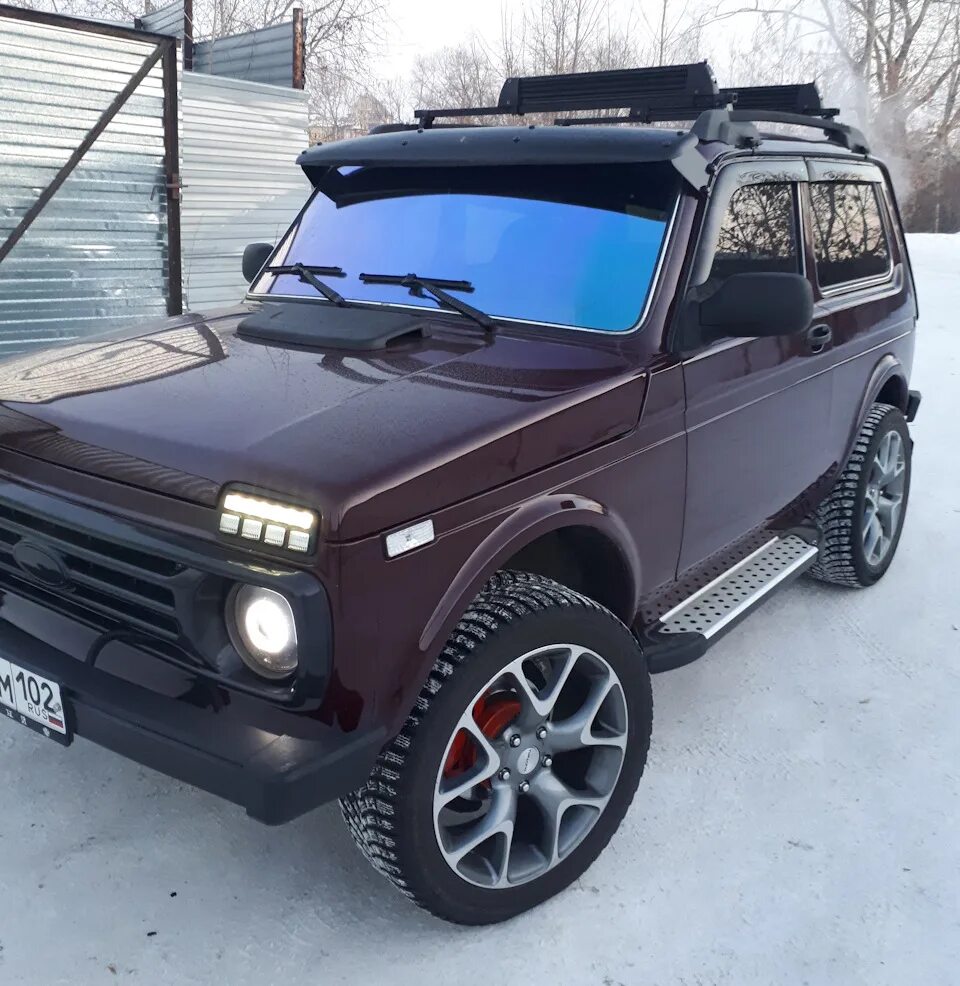 Нива 21214 тюнинг фото LED Надфарники(Подфарники) - Lada 4x4 3D, 1,7 л, 2013 года стайлинг DRIVE2