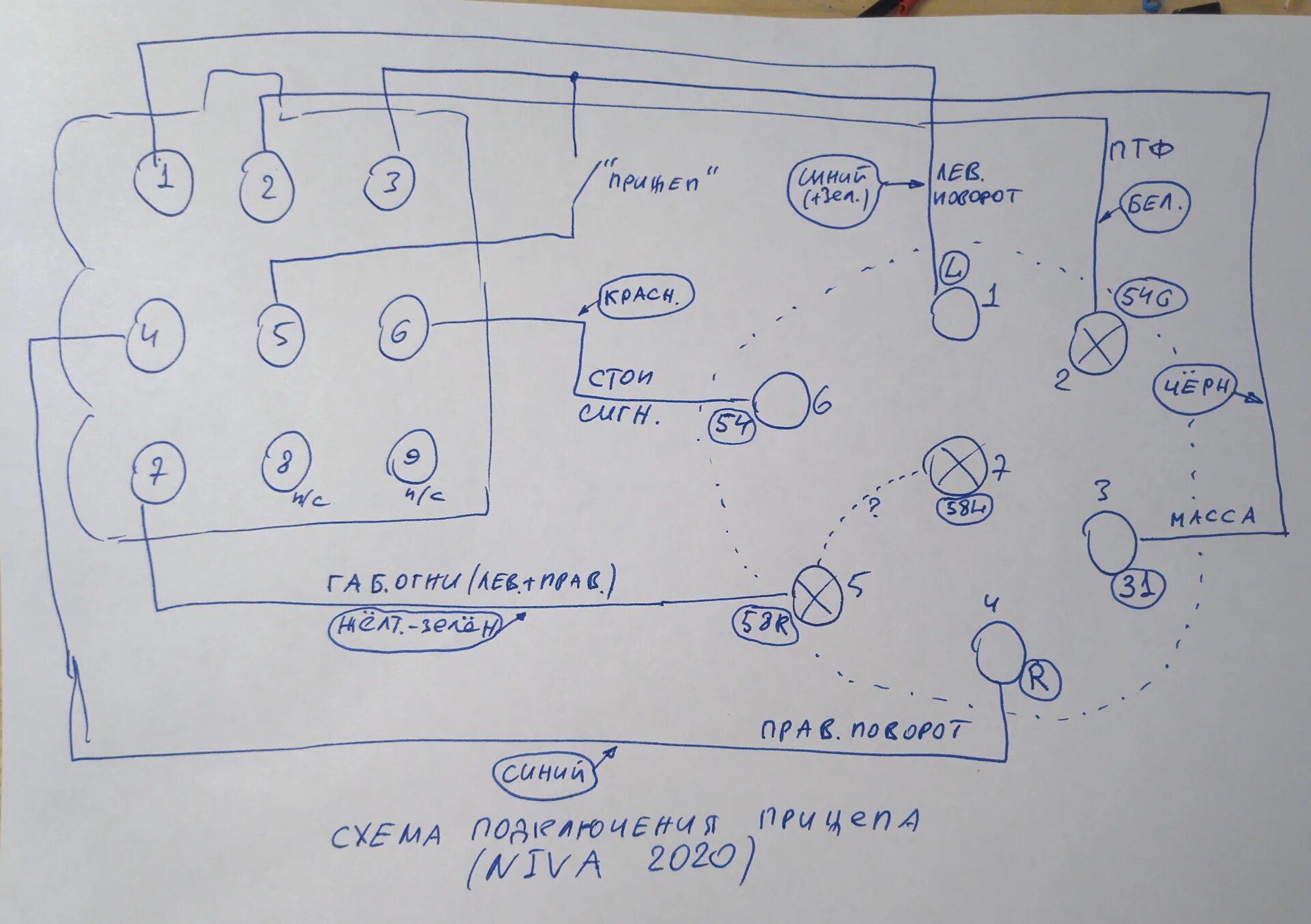 Нива 2131 установка фаркопа и подключение розетки Подключил розетку фаркопа (ТСУ) - Lada 4x4 3D, 1,7 л, 2020 года своими руками DR