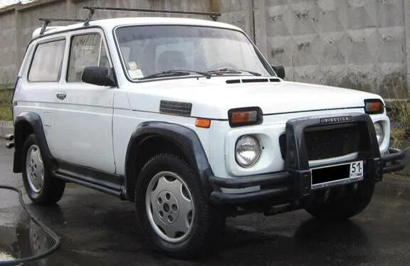 Нива 2141 фото Поставил швеллер вместо бамперов и багажник на крышу! @ Нива 4x4