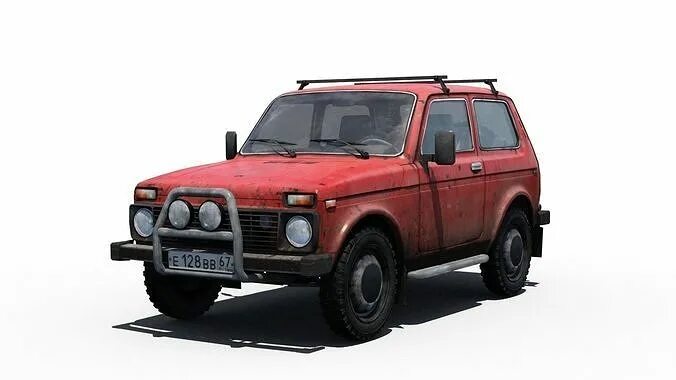 Нива 3д фото VAZ -2121 Niva 3D model CGTrader