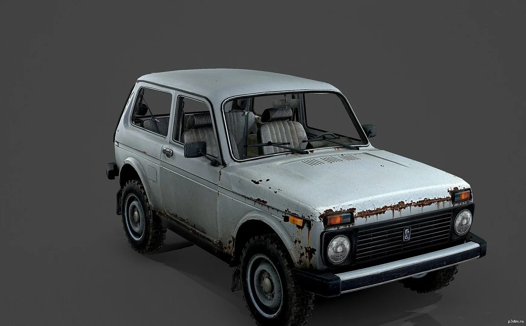 Нива 3д фото Niva 3D Model - 3DHunt.co