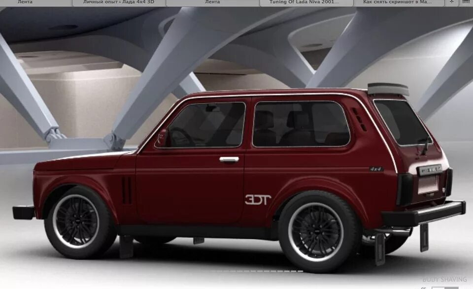 Нива 3d тюнинг цель проекта - Lada 4x4 3D, 1,7 л, 2013 года стайлинг DRIVE2