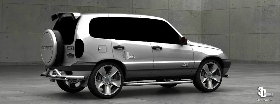 Нива атака фото 3D-тюнинг - Chevrolet Niva, 1,7 л, 2004 года тюнинг DRIVE2