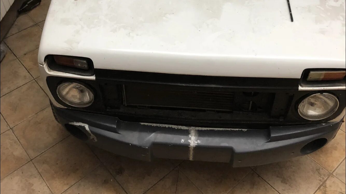 Нива без бамперов фото Новый бампер niva - Lada 4x4 3D, 1,6 л, 1992 года своими руками DRIVE2