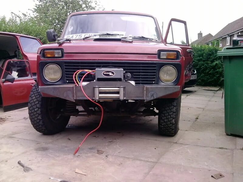 Нива без бамперов фото Усиленные бампера @ Нива 4x4
