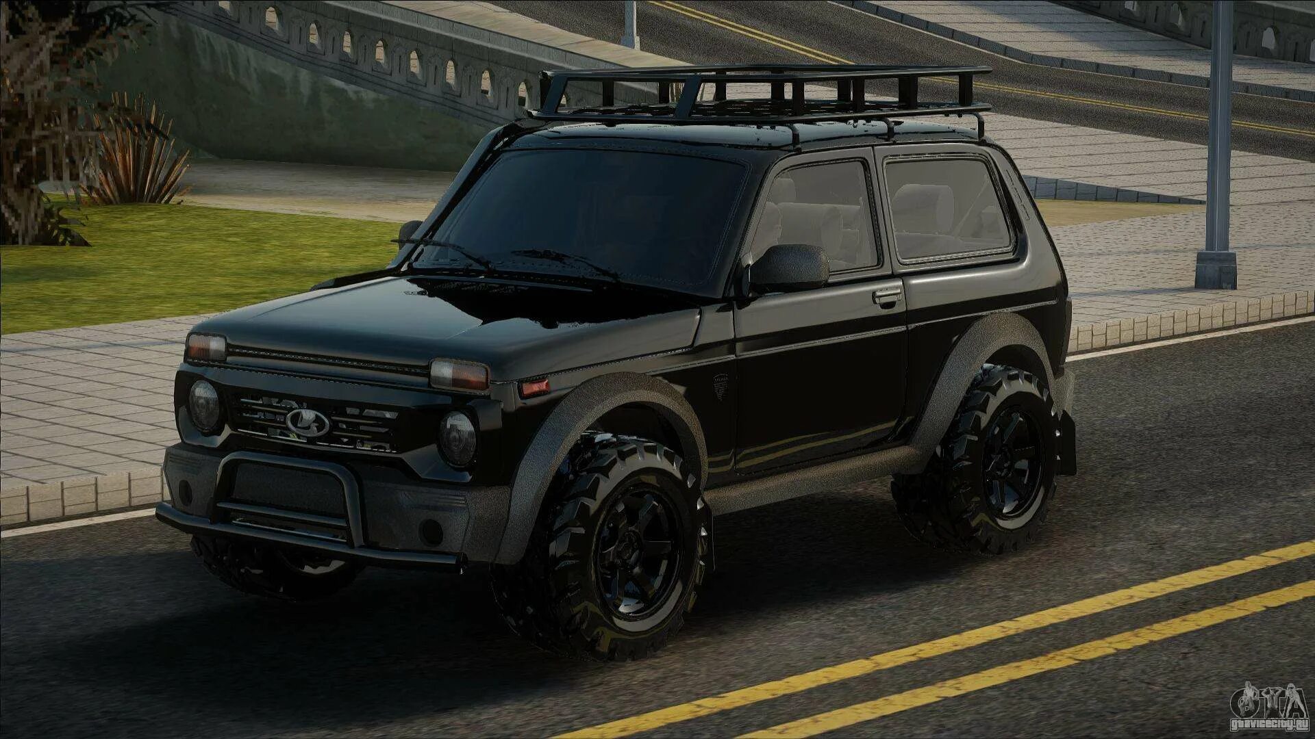 Нива блэк 2024 фото Lada Niva Black для GTA San Andreas