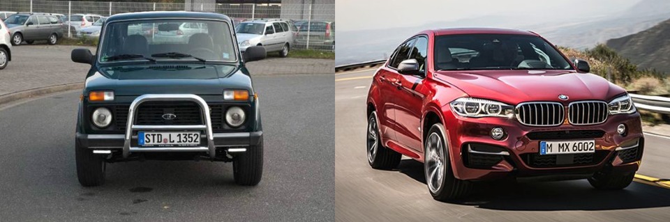 Нива бмв фото 14 ☭ Niva VS BMW X6 - Lada 4x4 3D, 1,7 л, 2011 года прикол DRIVE2