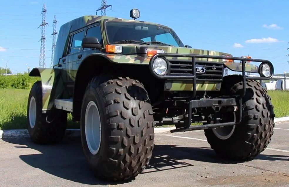 Нива болотоход фото LADA 4x4 "Болотоход" - новый "проходимец" за 2 млн рублей от "АвтоВАЗ"