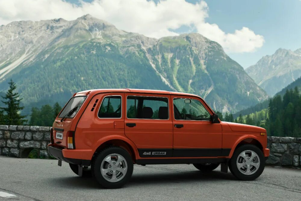 Нива четырехдверная фото В Китае Lada 4x4 будут продавать за 1 млн рублей - Российская газета