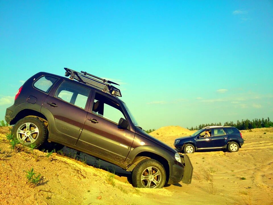 Нива дастер фото NIVA+DUSTER - Chevrolet Niva, 1,7 л, 2011 года покатушки DRIVE2