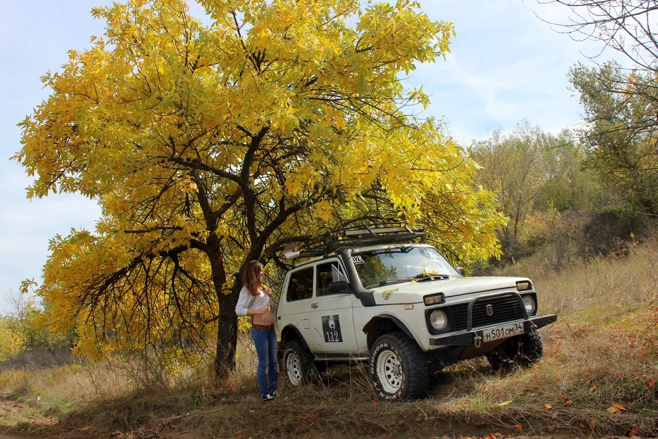 Нива дерево фото Выезд в лес 2 октября. Прекрасные виды осеннего леса - Lada 4x4 3D, 1,7 л, 1997 