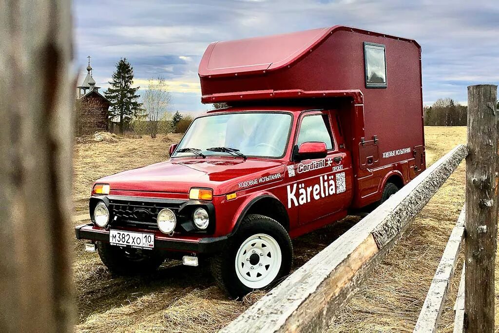 Нива дом на колесах цена фото Кемпер на базе Niva Legend запустят в серию: авто проходит дорожные испытания