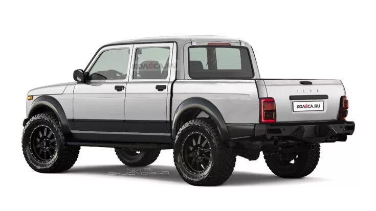 Нива джип фото Дерзкий бюджетник: пикап Lada 4 × 4 в премиальном тюнинге Пикап, Джип вранглер а