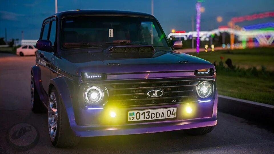 Нива фиолетовая тюнинг летний фотосет - Lada 4x4 3D, 1,7 л, 1982 года фотография DRIVE2