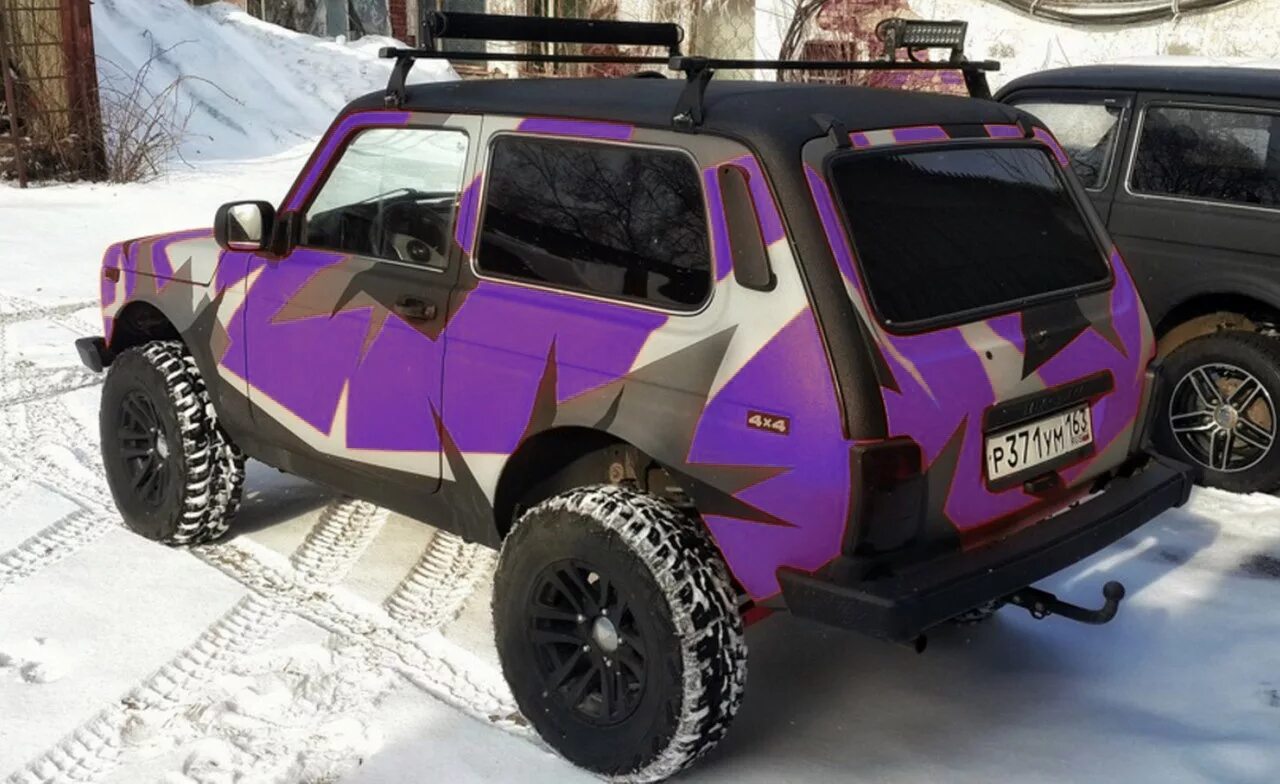 Нива фиолетовая тюнинг Размышления на тему цветовой палитры. - Lada 4x4 3D, 1,7 л, 2000 года другое DRI