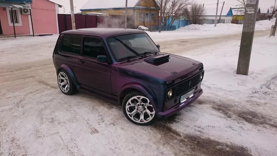 Нива фиолетовая тюнинг КАКОЙ ОН БУДЕТ, НОВЫЙ ЦВЕТ )) ? - Lada 4x4 3D, 1,7 л, 1982 года стайлинг DRIVE2