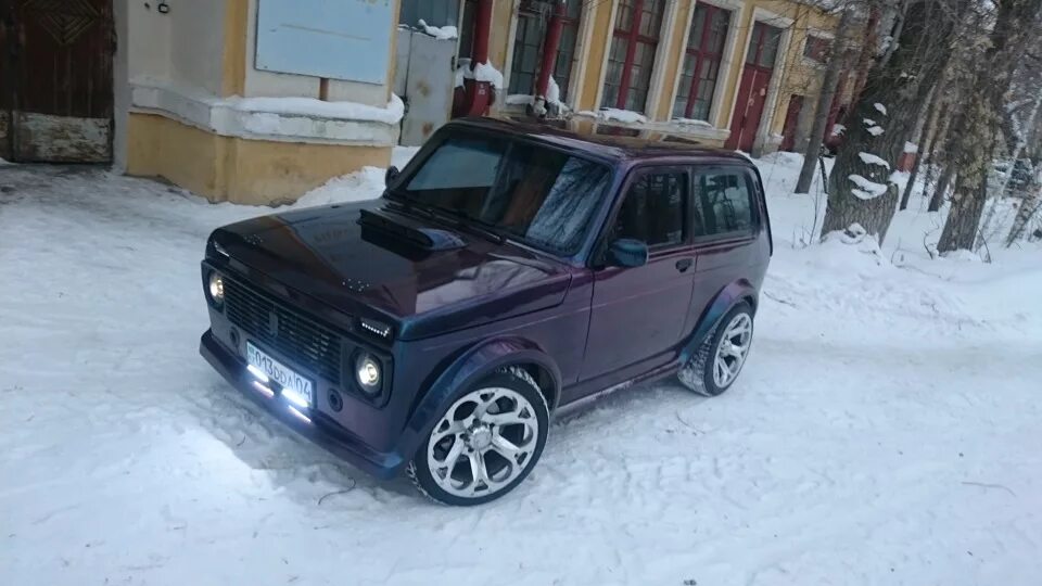 Нива фиолетовая тюнинг КАКОЙ ОН БУДЕТ, НОВЫЙ ЦВЕТ )) ? - Lada 4x4 3D, 1,7 л, 1982 года стайлинг DRIVE2