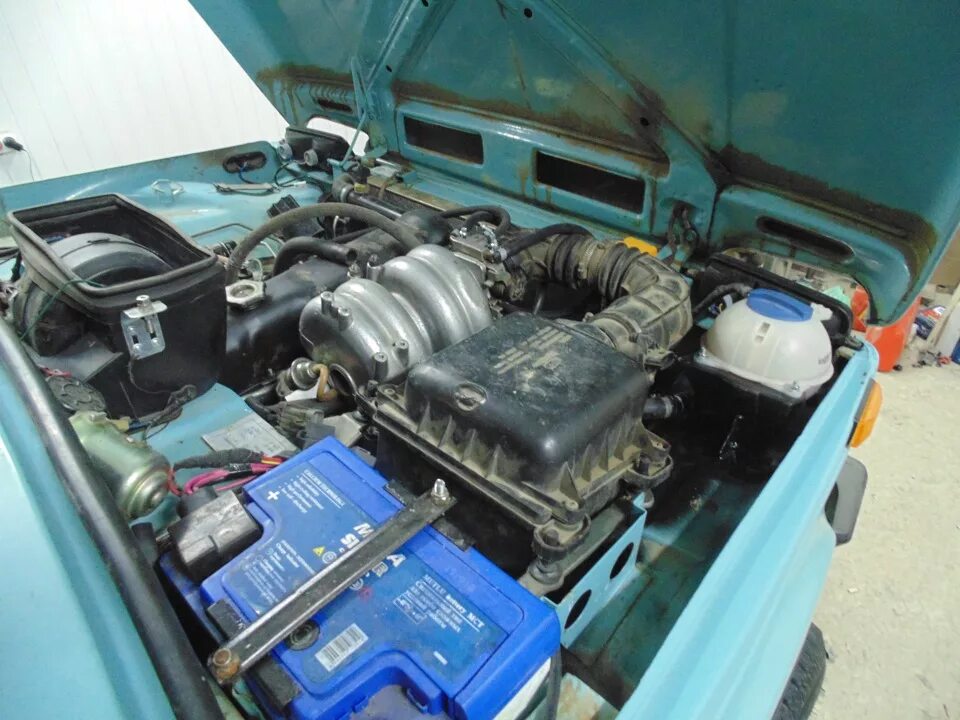 Нива инжектор фото Инжектор в карбюраторную Ниву. Работы по двигателю. - Lada 4x4 3D, 1,6 л, 2000 г