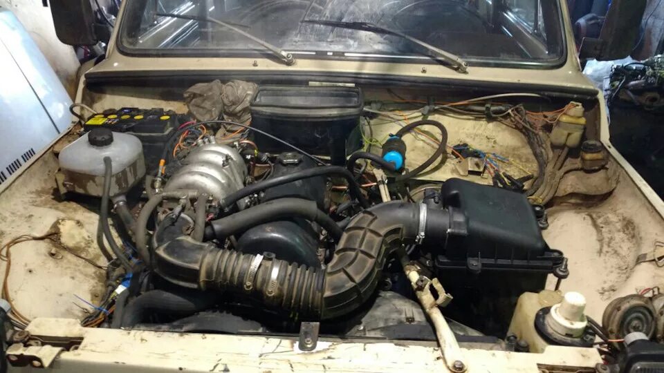 Нива инжектор фото Двигатель от niva Chevrolet - Lada 4x4 3D, 1981 года своими руками DRIVE2