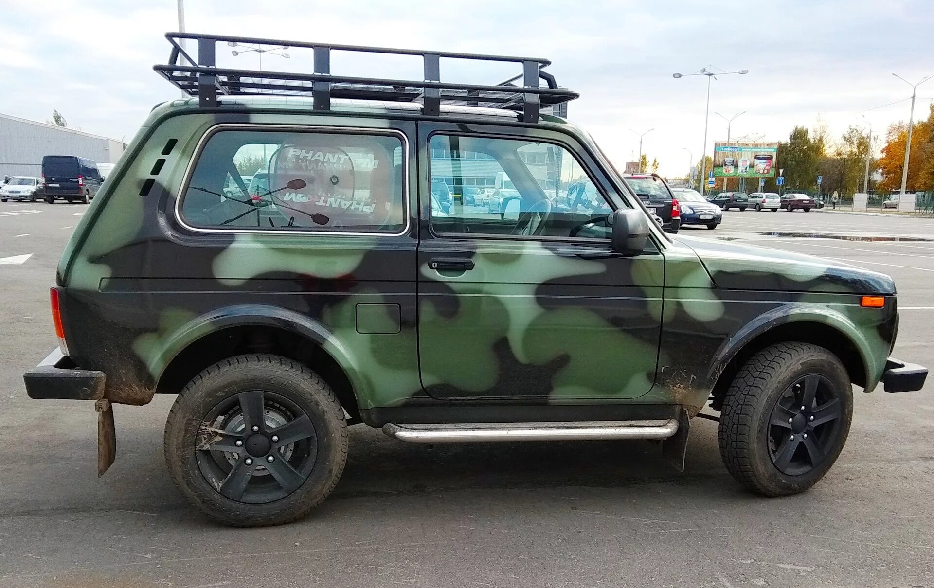 Нива камуфляж фото Экспедиционный багажник на Ниву - DRIVE2