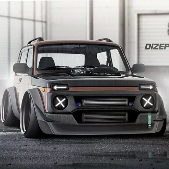 Нива кастом тюнинг Фотография "Niva rocket bunny2"