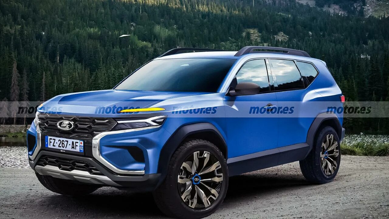 Нива кросс цена фото Посмотрите, какой испанцы видят будущую семиместную Lada Grand Niva для европейс