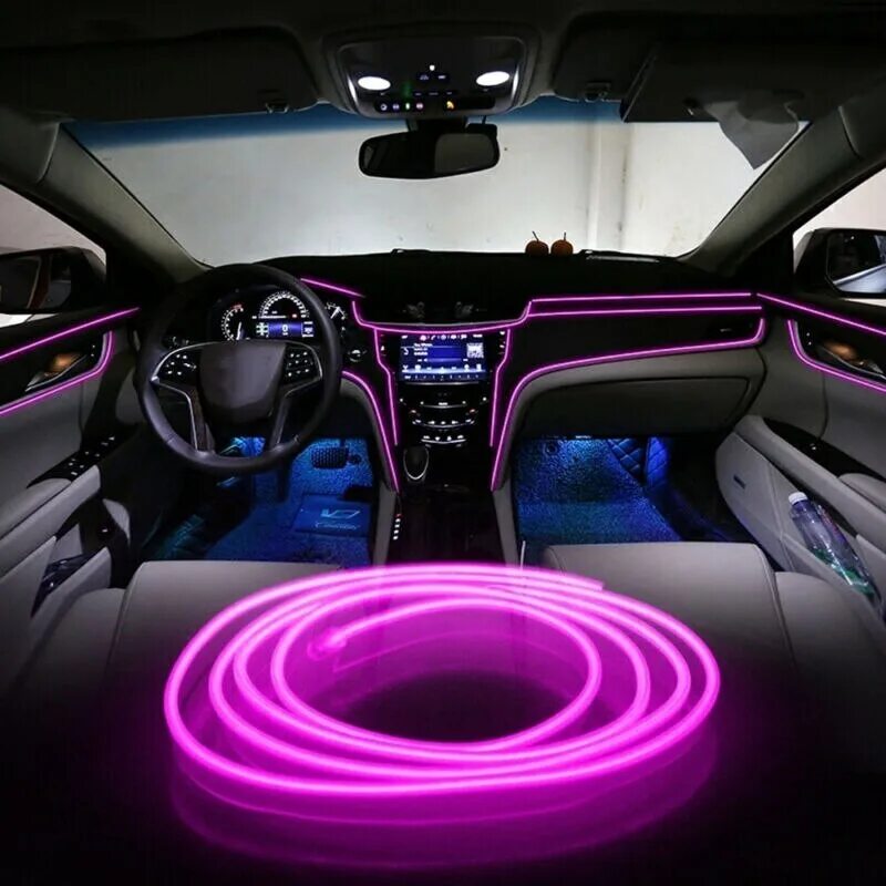 Нива легенд неоновая лента в салоне фото Лента неоновая для автомобиля PJ Neon 12 В купить по низкой цене с доставкой в и