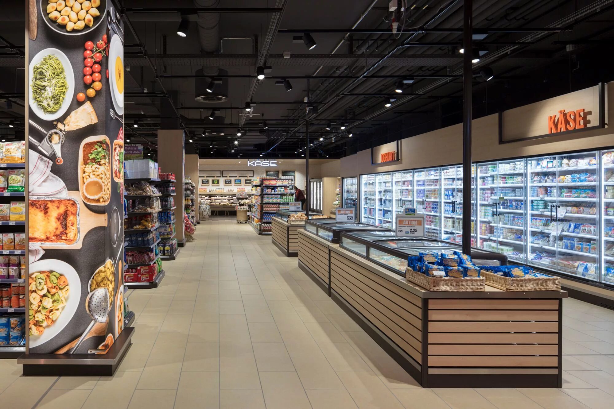 Нива магазин фото Migros - Wollerau CH - Opening March 2018 Supermarkt-design, Wollerau, Design