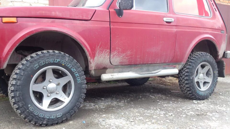 Нива на 215 75 15 фото Летние тапочки Соmforcer СF3000 - Lada 4x4 3D, 1,7 л, 1996 года шины DRIVE2