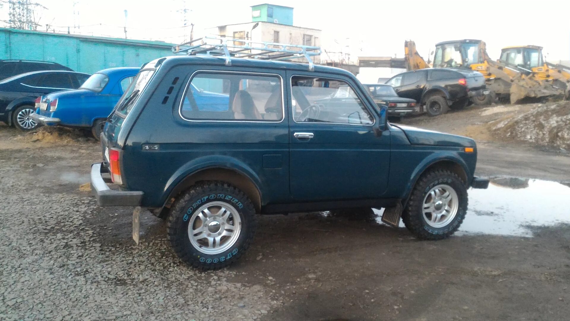 Нива на 215 резине фото Поменял диски и резину - Lada 4x4 3D, 1,7 л, 2003 года колёсные диски DRIVE2