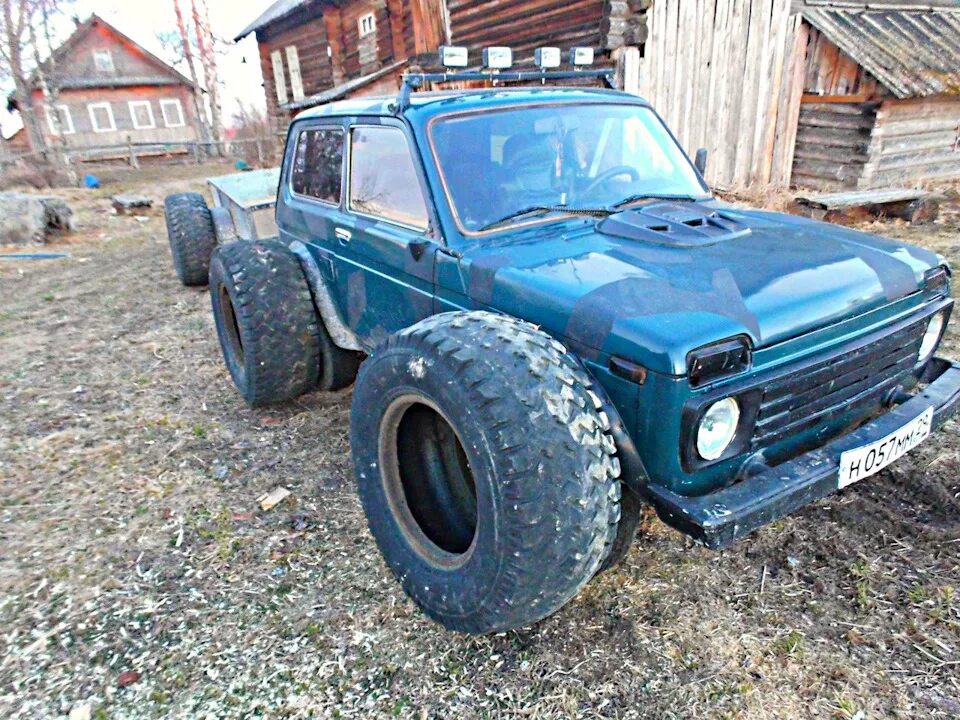Нива на больших колесах фото Начал делать колеса КФ-105 - Lada 4x4 3D, 1,6 л, 1982 года шины DRIVE2