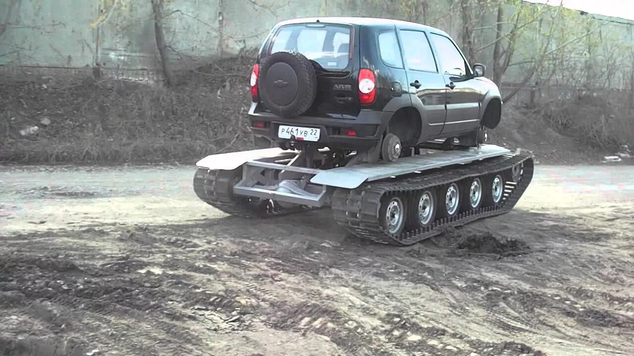 Нива на гусеницах фото Танк из автомобиля Нива Шевроле. Вездеход ТСН 74 - YouTube