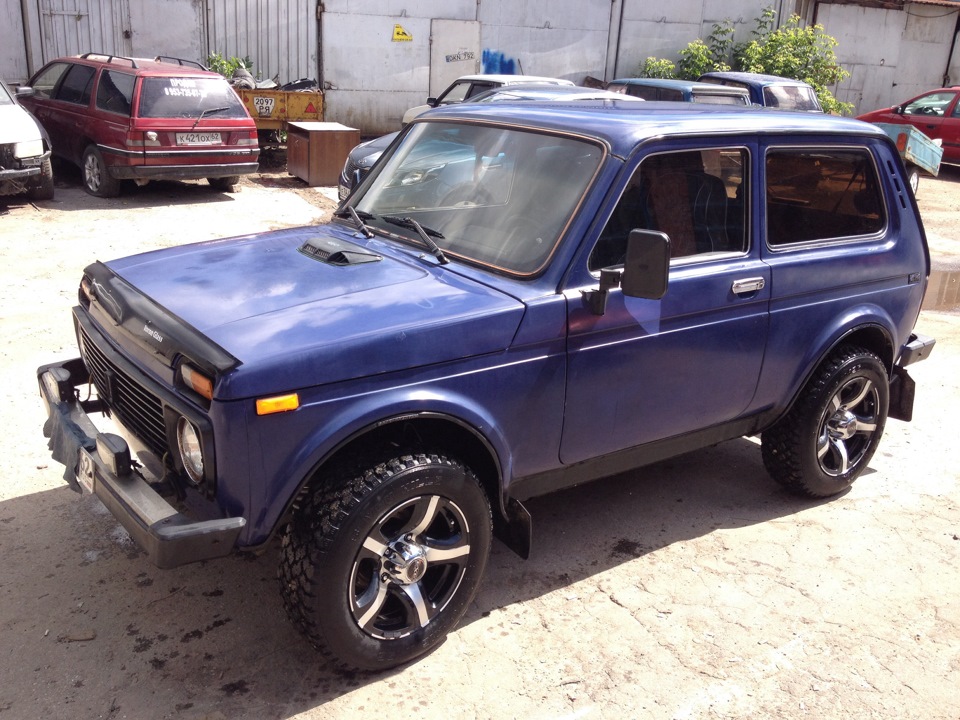 Нива на колесах 215 65 16 фото Поставил на новые колесики - Lada 4x4 3D, 1,7 л, 1999 года шины DRIVE2