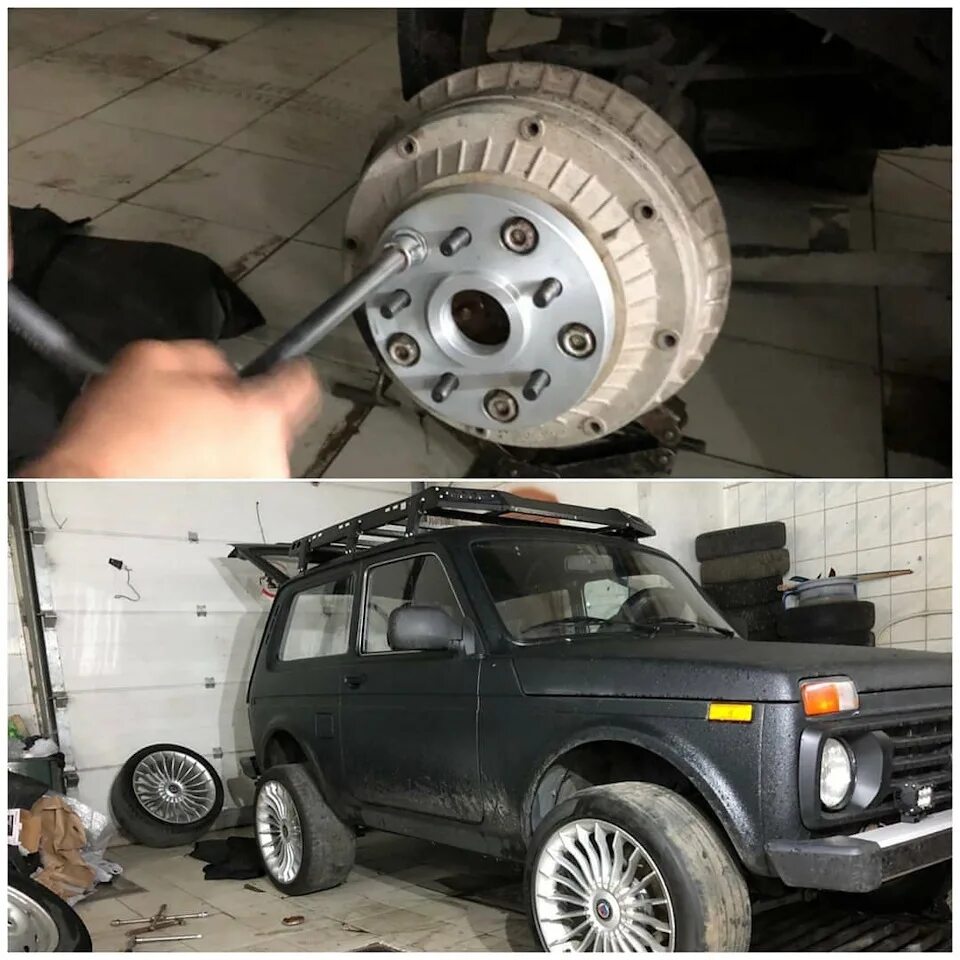 Нива на проставках фото Производство колёсных проставок на Ниву - ZUZ на DRIVE2