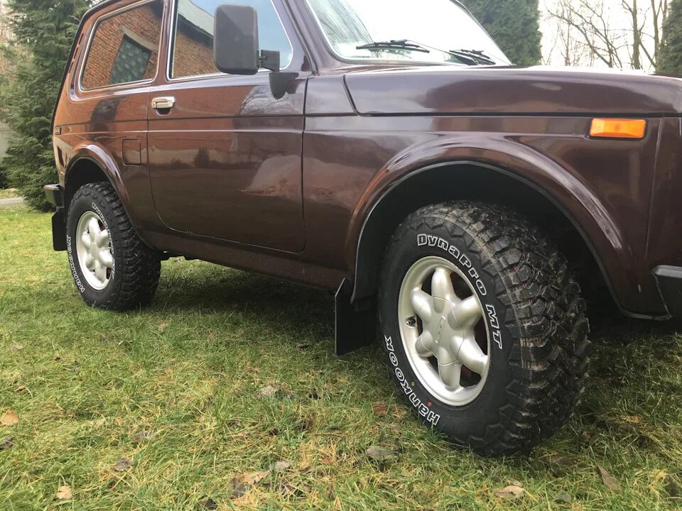 Нива на резине 205 55 16 фото Грязевие шыни Hankook dynapro mt rt03 - Lada 4x4 3D, 1,7 л, 2007 года шины DRIVE