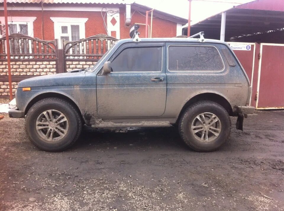 Нива на резине 205 55 16 фото 31 шины на ниву - Lada 4x4 3D, 1,7 л, 2007 года шины DRIVE2